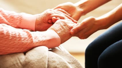(ROSEWOOD HOME CARE) old and young holding hands