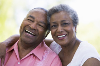 (Rosewood Home Care) senior couple relaxing outside
